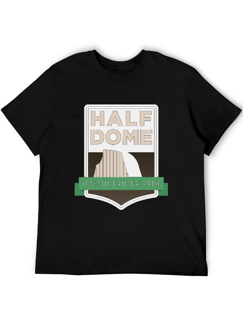 Half Dome Yosemite National Park Black T-Shirt