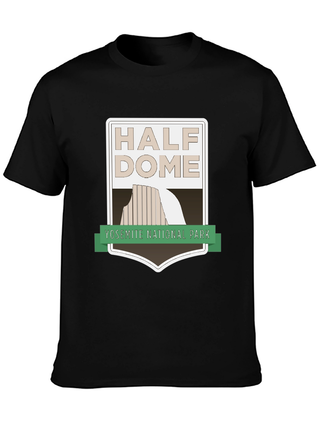 Half Dome Yosemite National Park Black T-Shirt