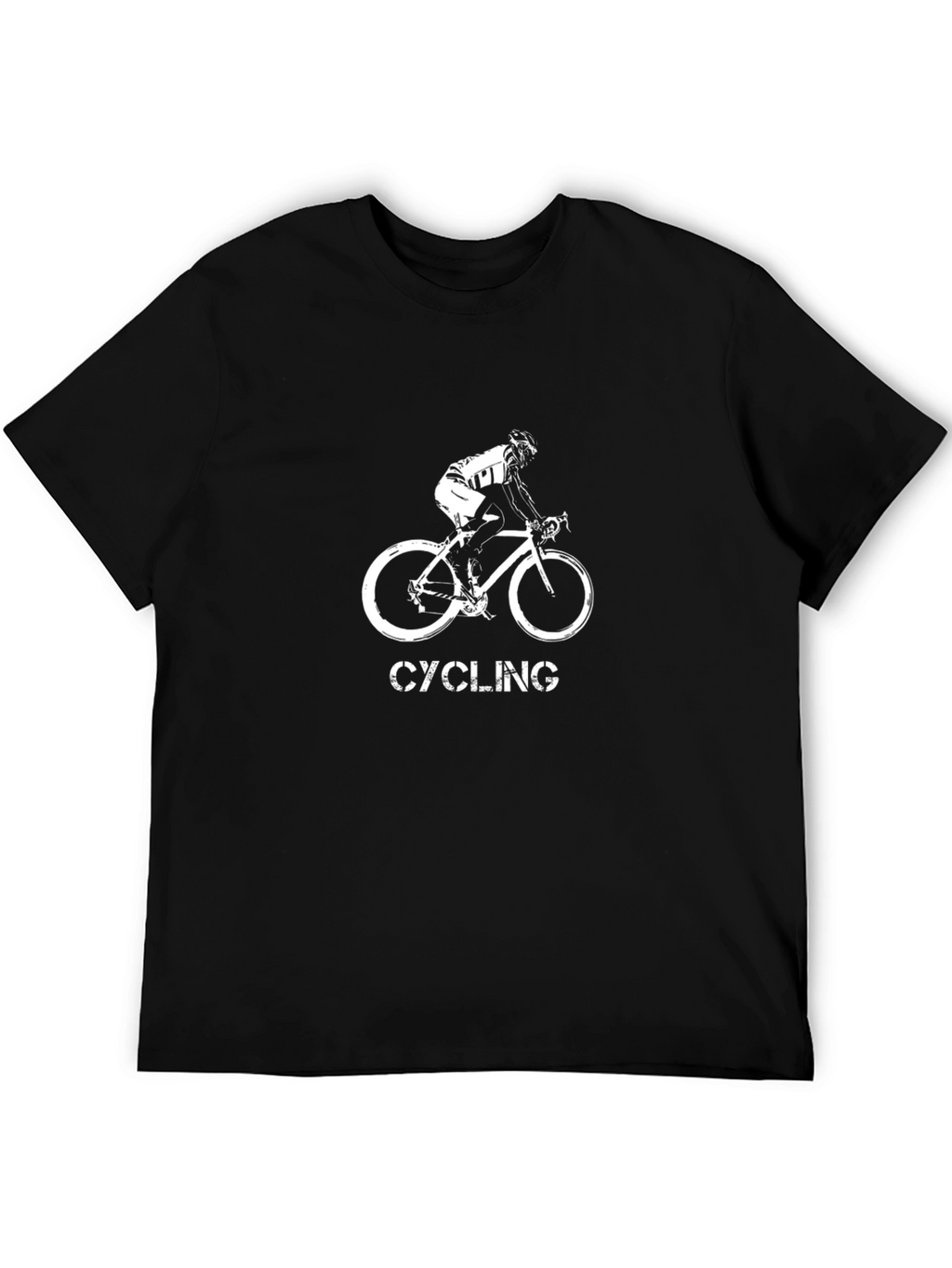 Cycling Graphic Black T-Shirt - Mens