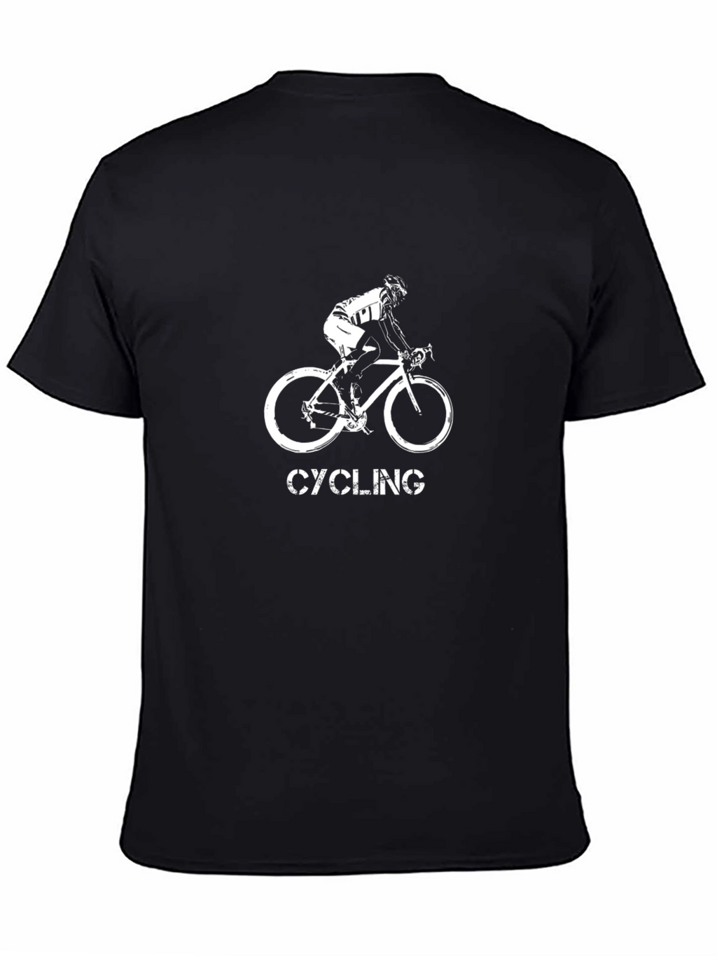 Cycling Graphic Black T-Shirt - Mens