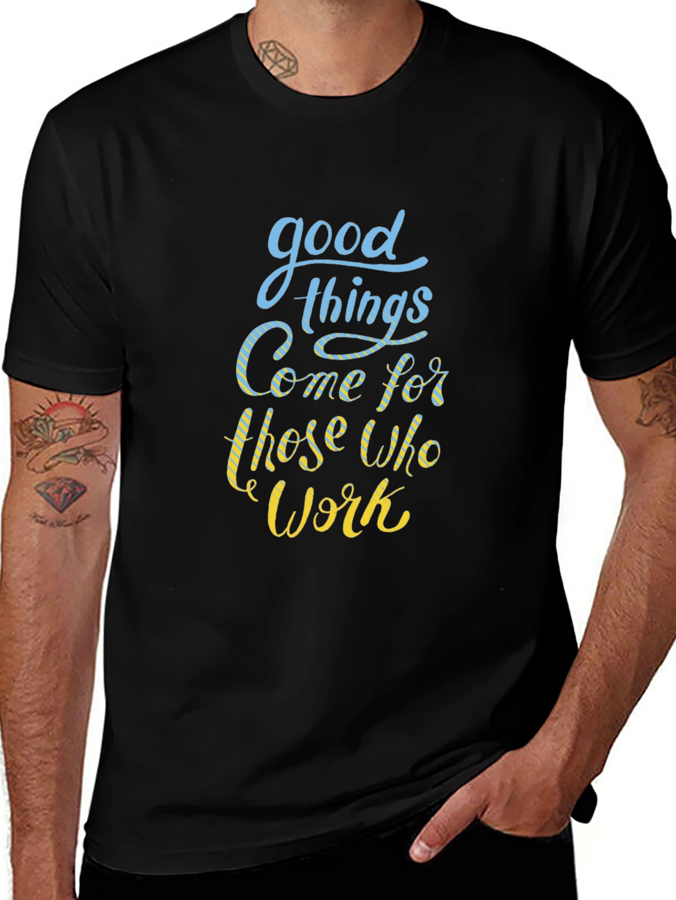 Good Things Come T-Shirt - Motivational Quote Black Tee