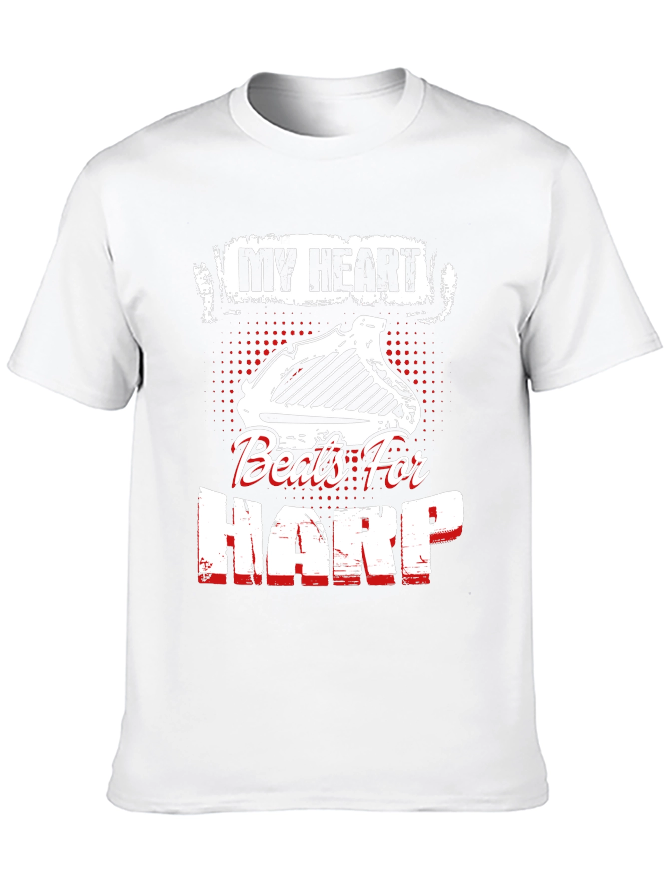 My Heart Beats For Harp Black T-Shirt