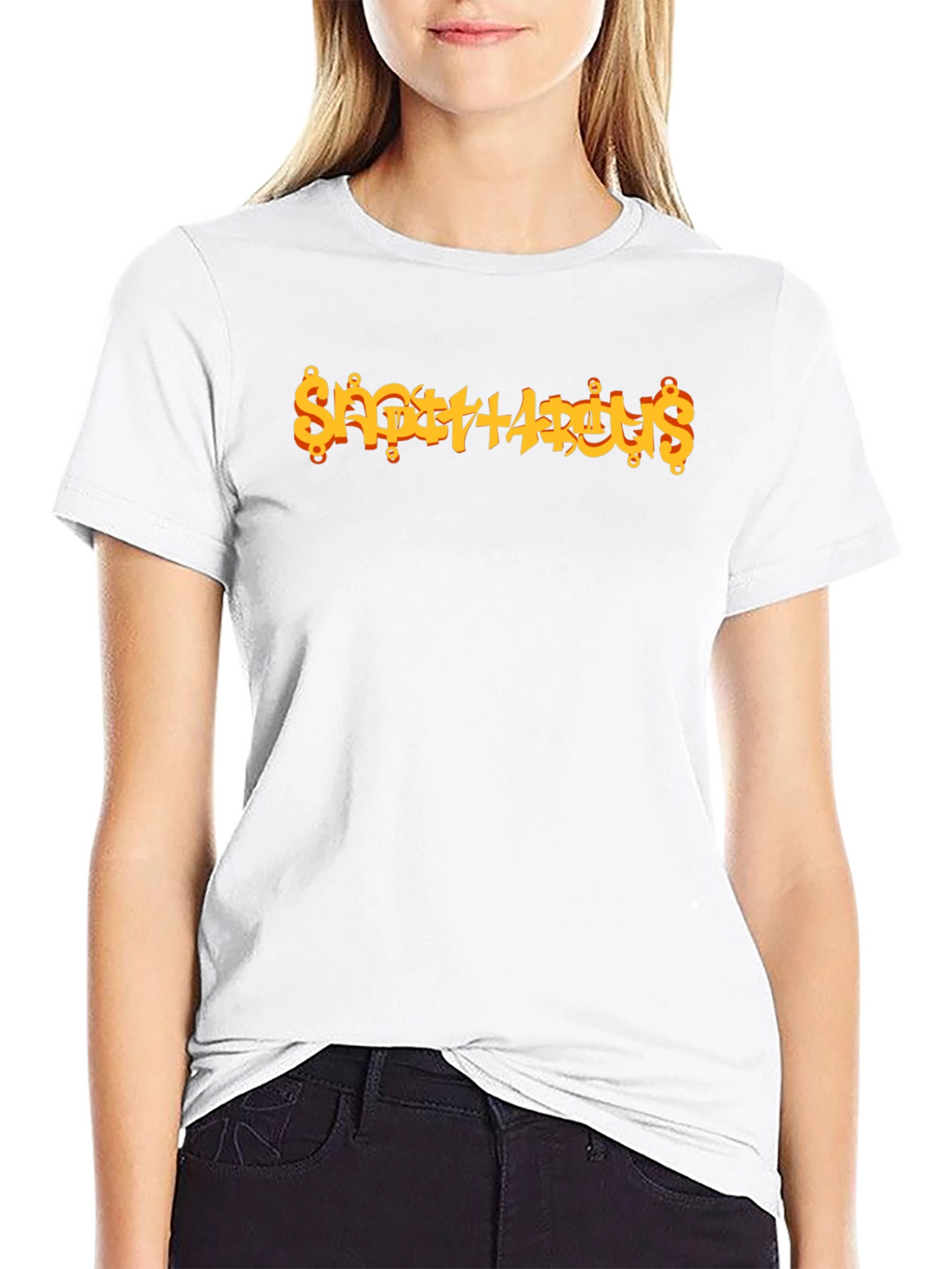 Sagittarius Zodiac Graphic Print Tee - Black