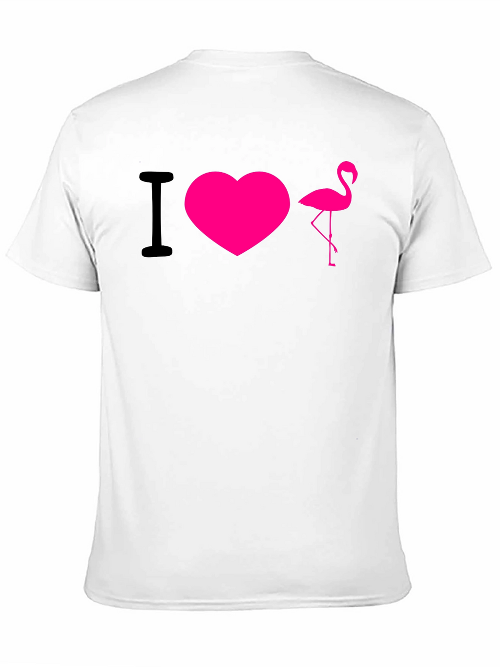 I Love Flamingos T-Shirt - Hot Pink Design