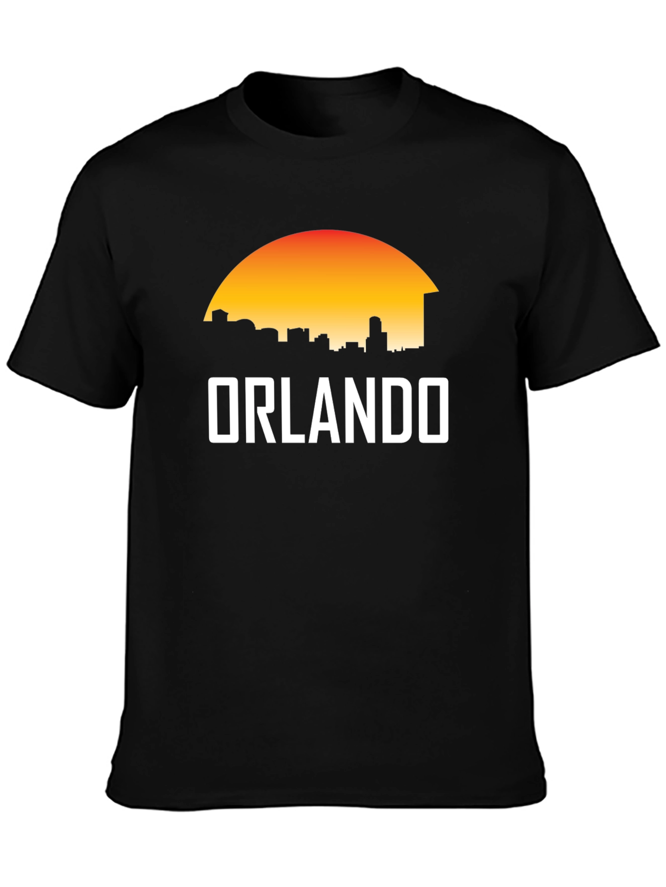 Orlando Skyline Graphic Tee - Sunset Silhouette