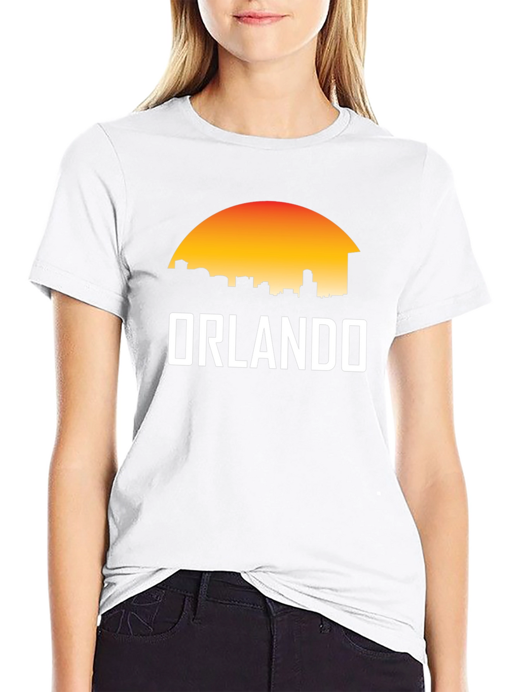Orlando Skyline Graphic Tee - Sunset Silhouette