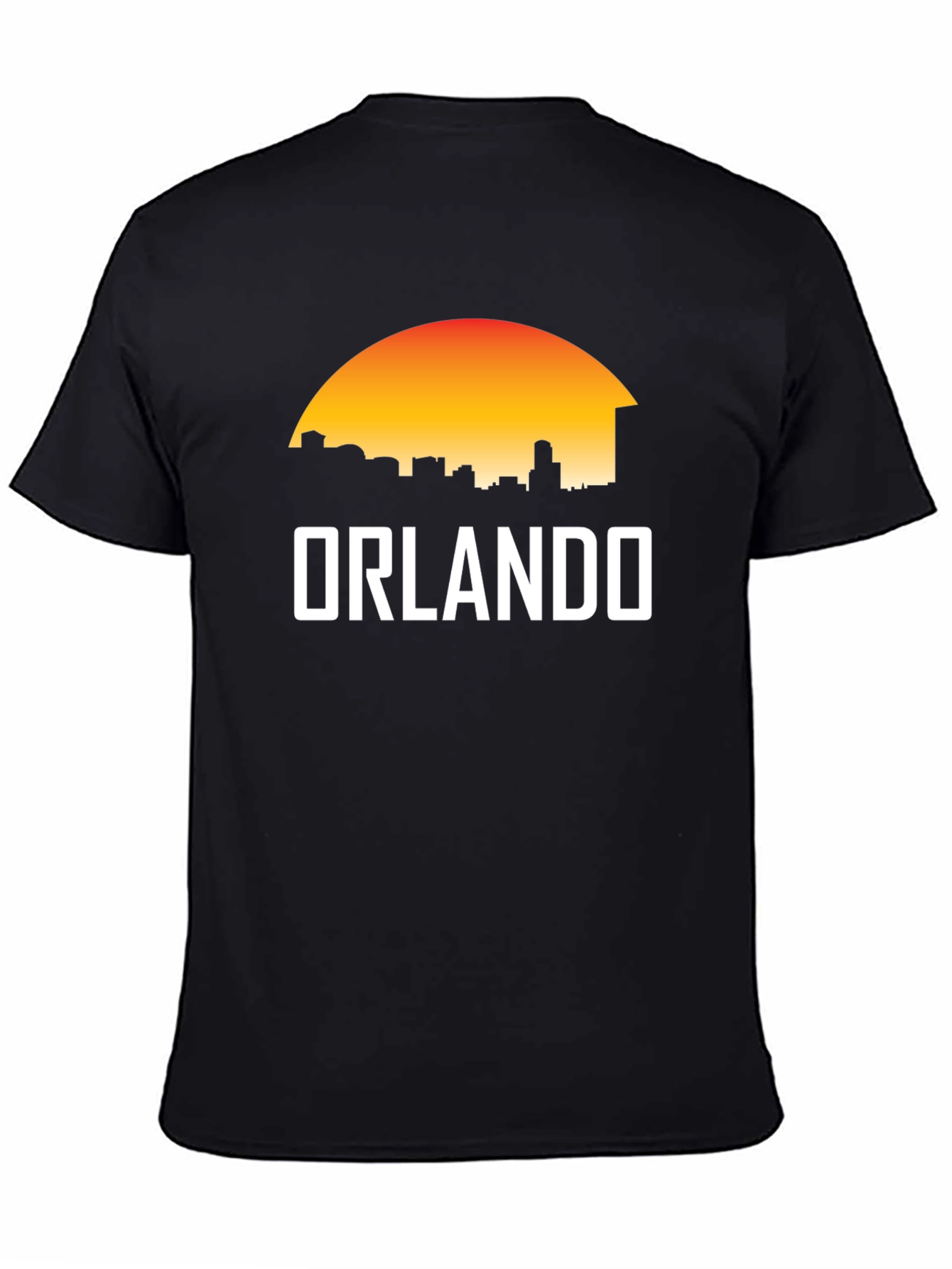 Orlando Skyline Graphic Tee - Sunset Silhouette