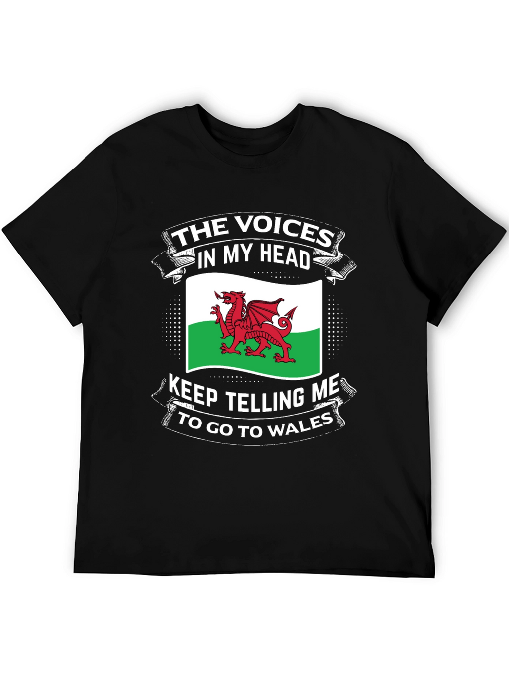 Welsh Pride T-Shirt: Voices in My Head