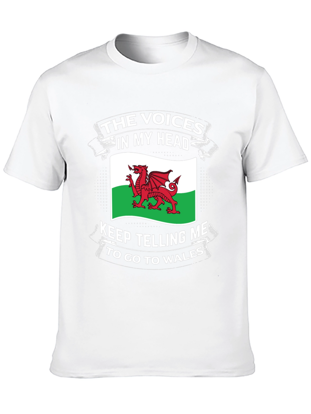 Welsh Pride T-Shirt: Voices in My Head