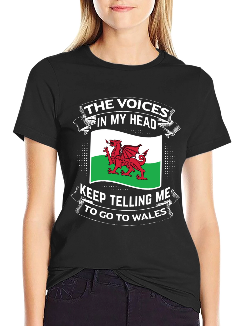 Welsh Pride T-Shirt: Voices in My Head