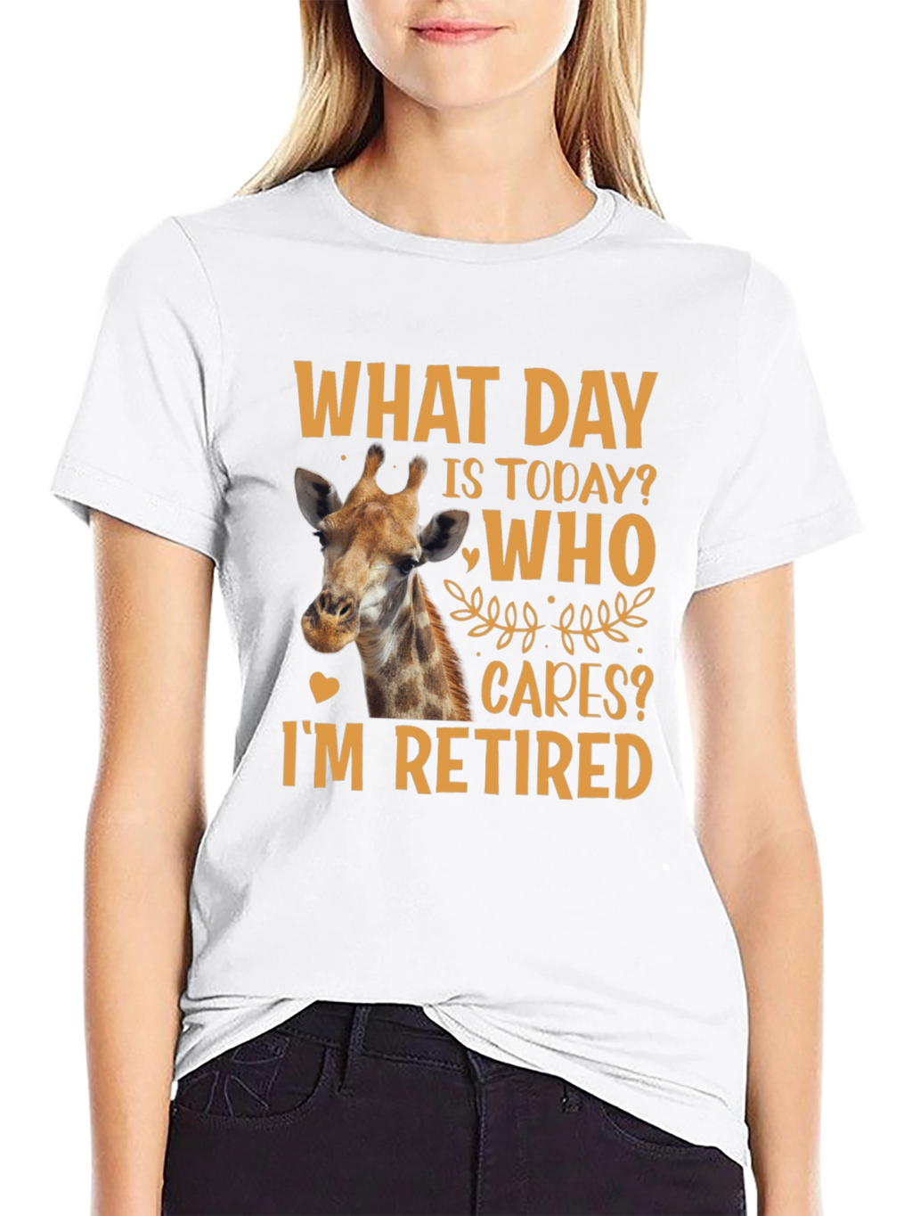 Retired Giraffe T-Shirt: What Day Is Today?