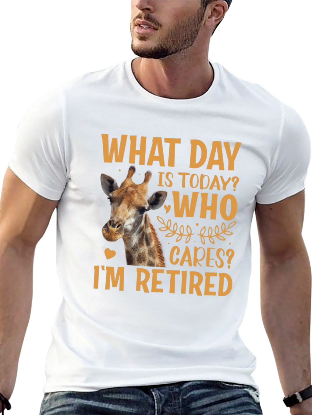 Retired Giraffe T-Shirt: What Day Is Today?