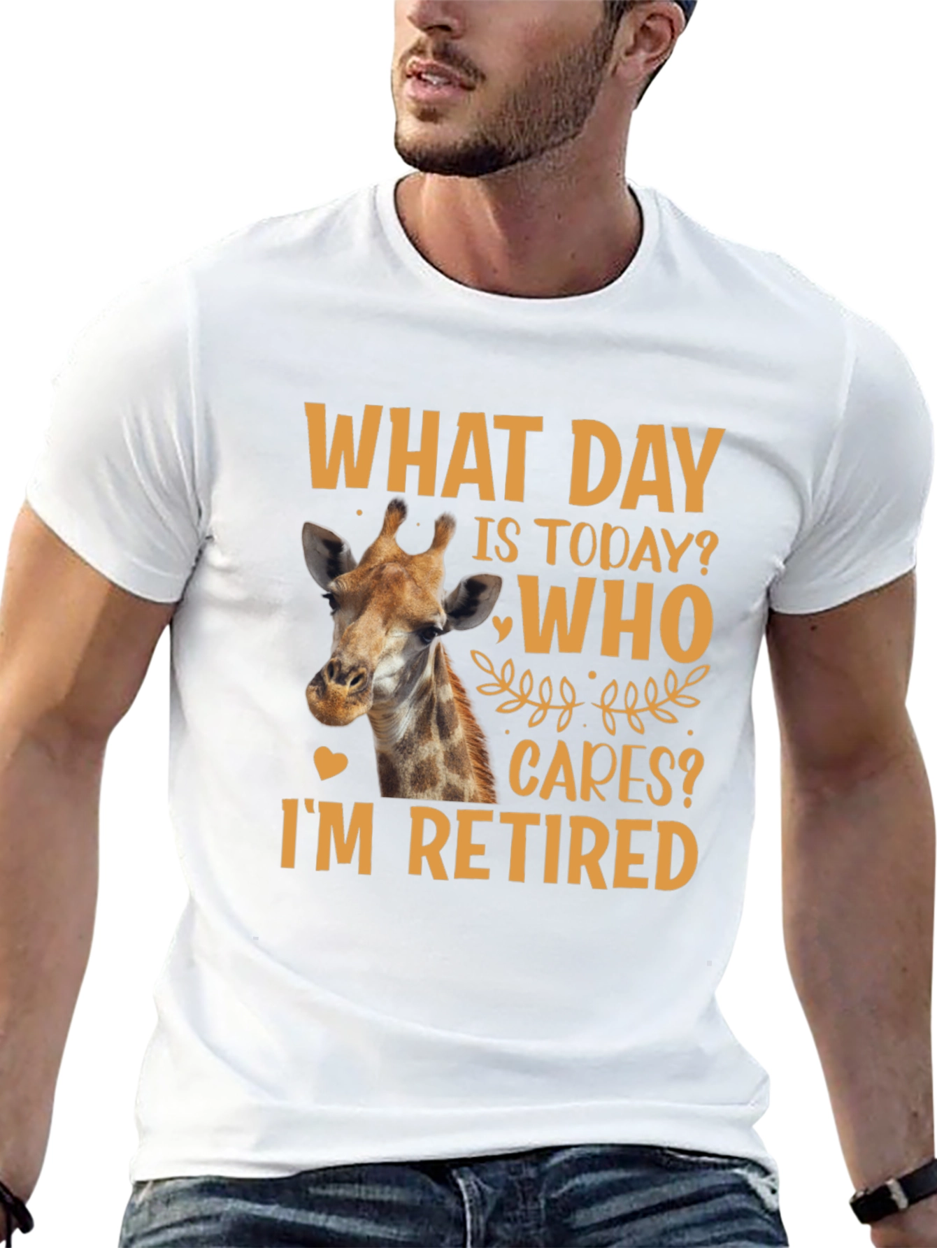 Retired Giraffe T-Shirt: What Day Is Today?