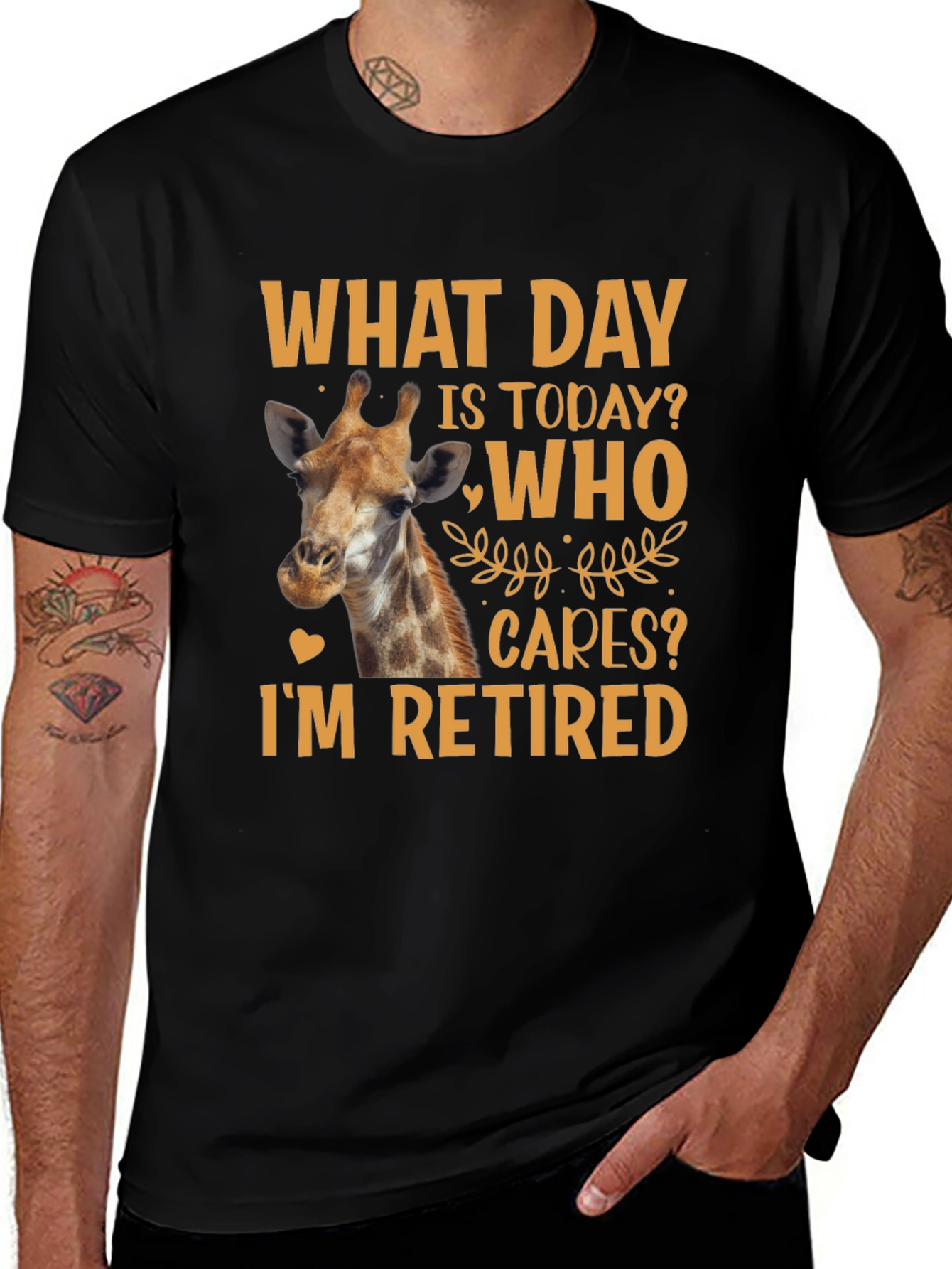 Retired Giraffe T-Shirt: What Day Is Today?