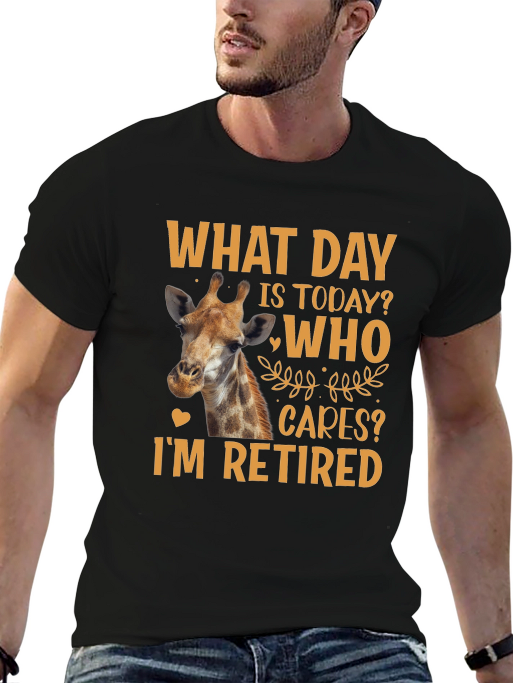 Retired Giraffe T-Shirt: What Day Is Today?
