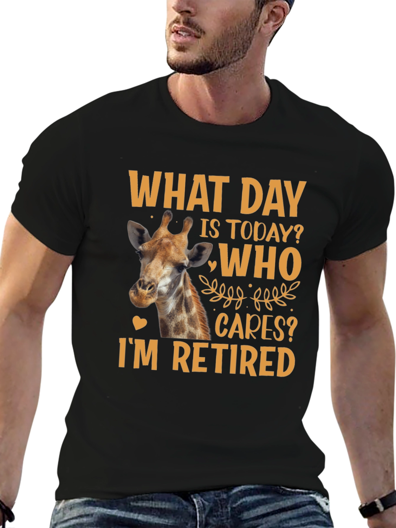 Retired Giraffe T-Shirt: What Day Is Today?