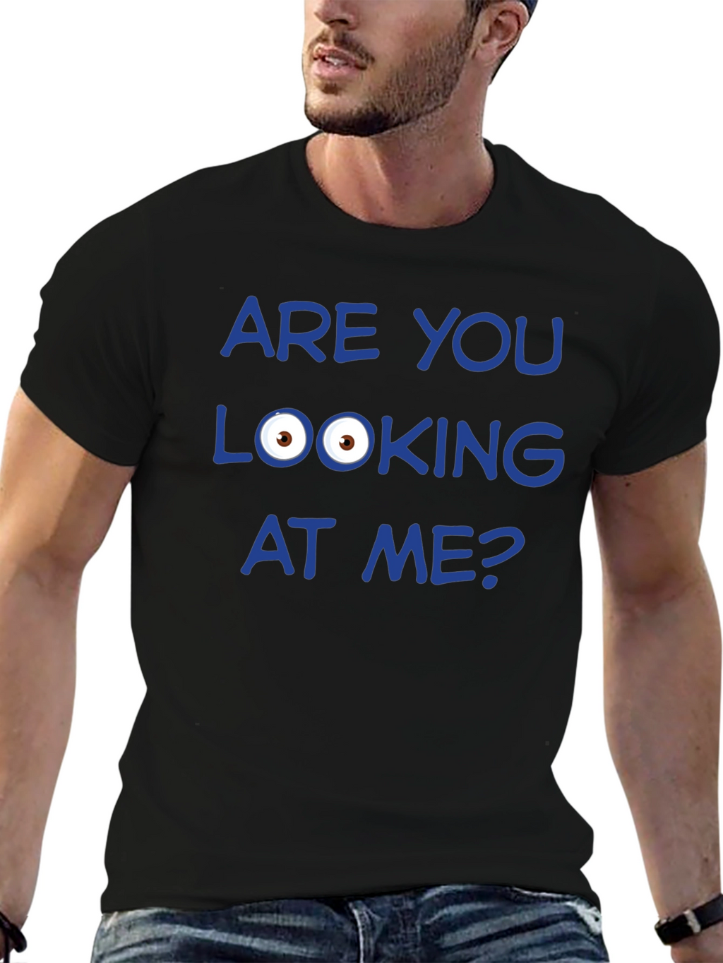 Funny Graphic T-Shirt - Are You Looking at Me?