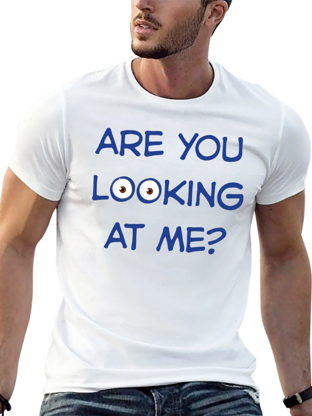 Funny Graphic T-Shirt - Are You Looking at Me?