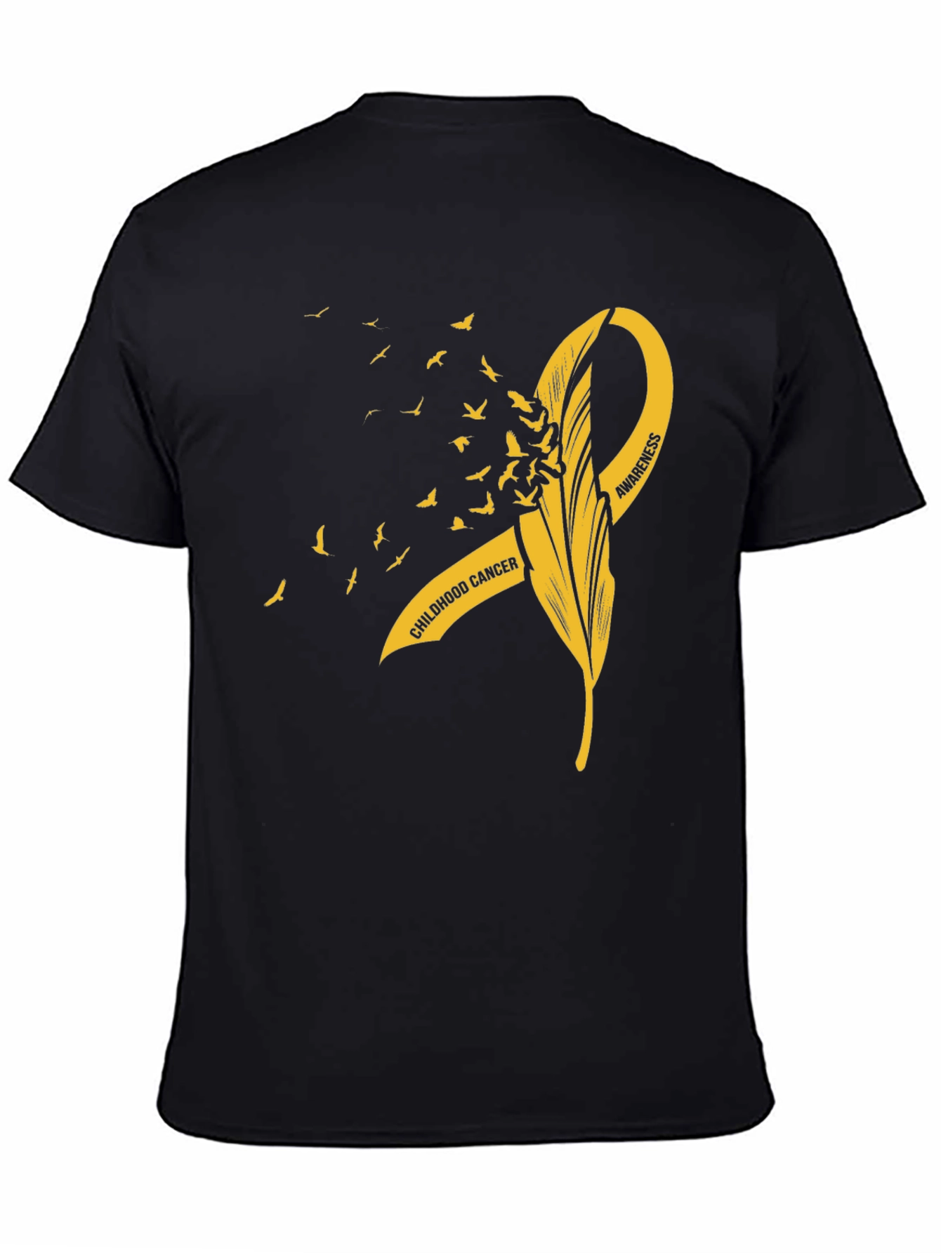 Childhood Cancer Awareness T-Shirt - Gold Ribbon