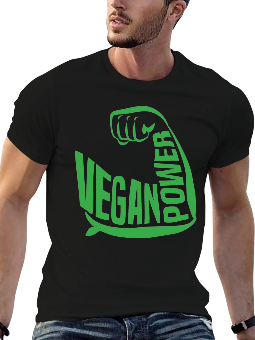 Vegan Power T-Shirt - Flex Your Compassion!