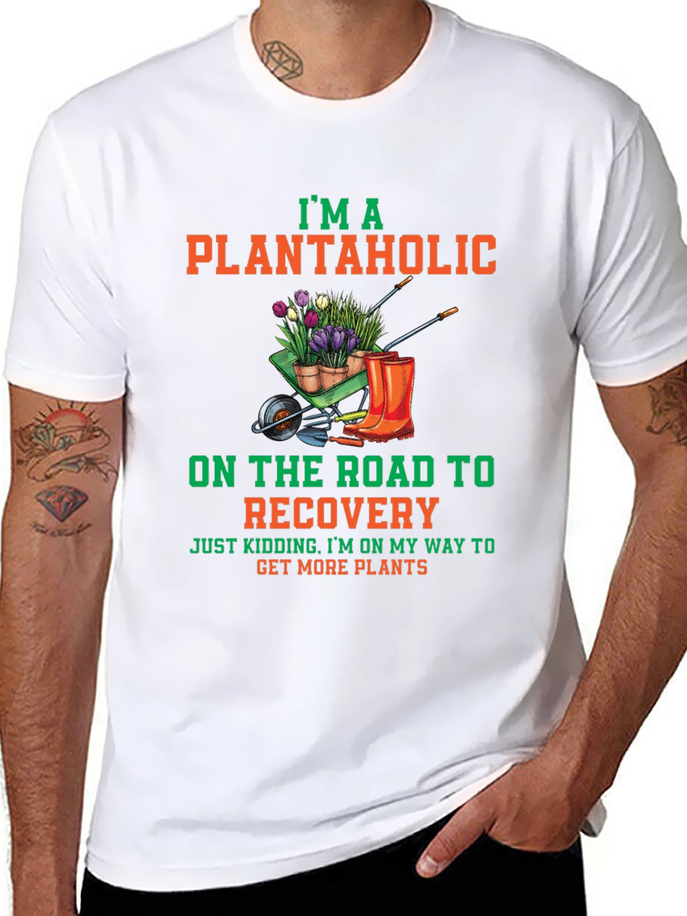 Plantaholic T-Shirt: Gardening Lovers Tee