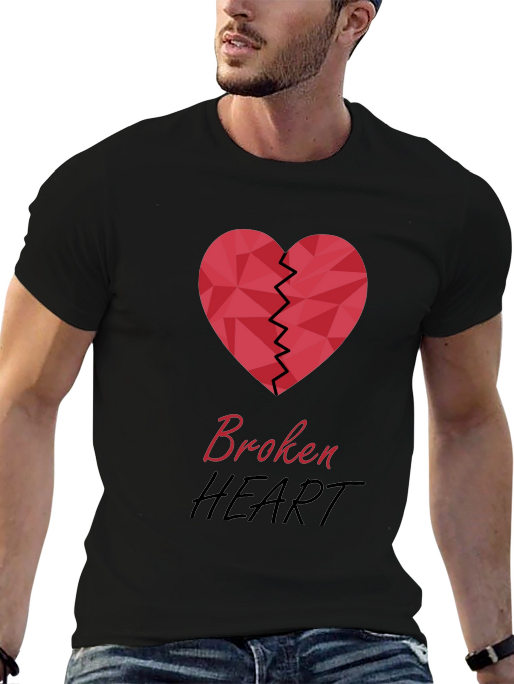 Broken Heart Graphic T-Shirt - Stylish & Trendy
