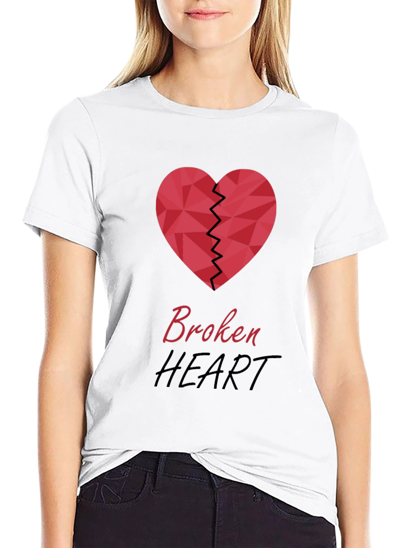 Broken Heart Graphic T-Shirt - Stylish & Trendy