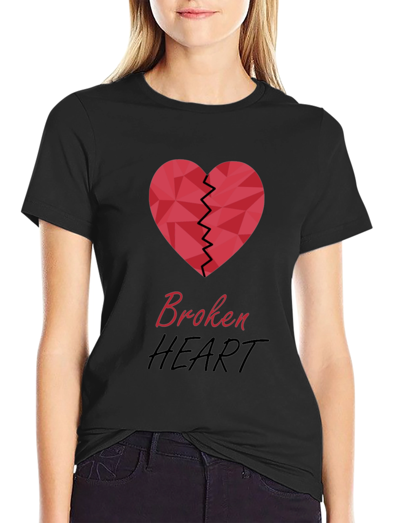 Broken Heart Graphic T-Shirt - Stylish & Trendy
