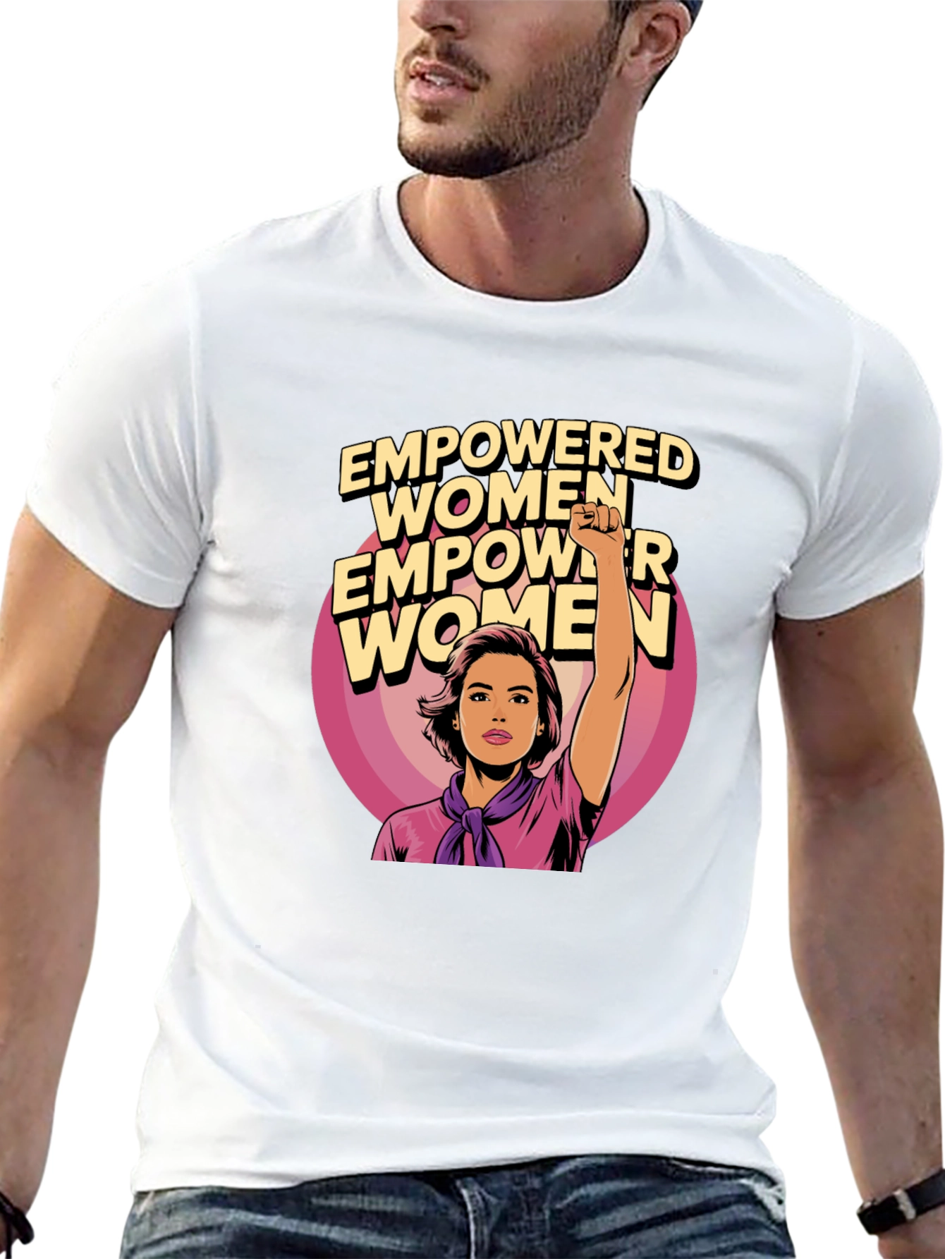 Empowered Women Graphic Tee - Black