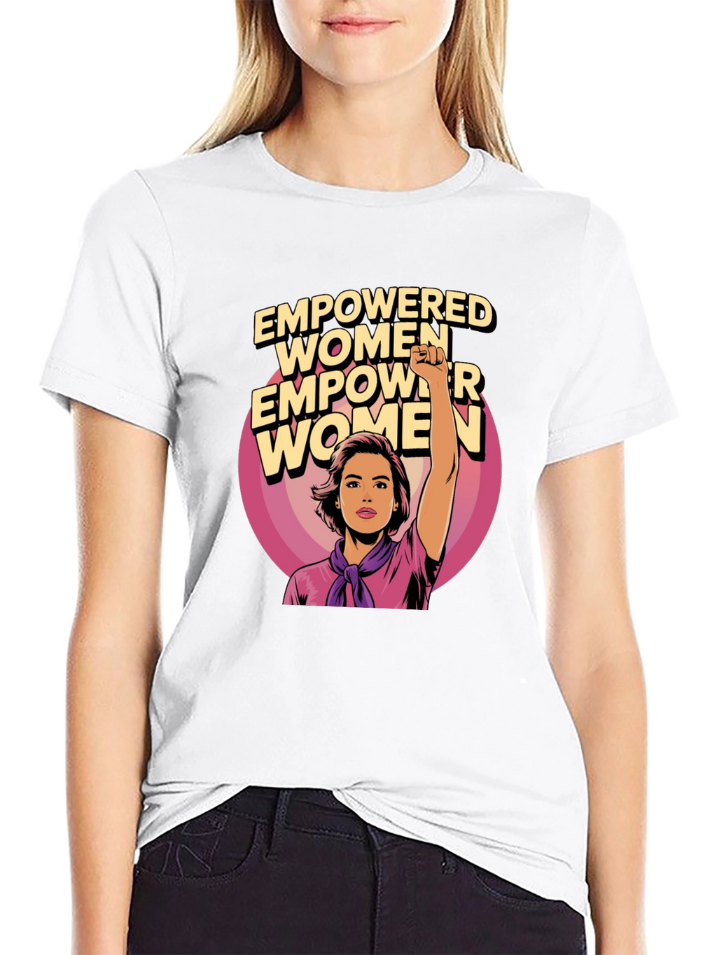 Empowered Women Graphic Tee - Black