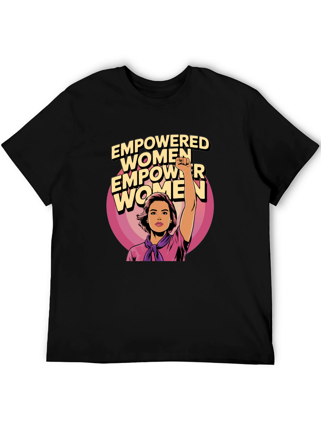 Empowered Women Graphic Tee - Black