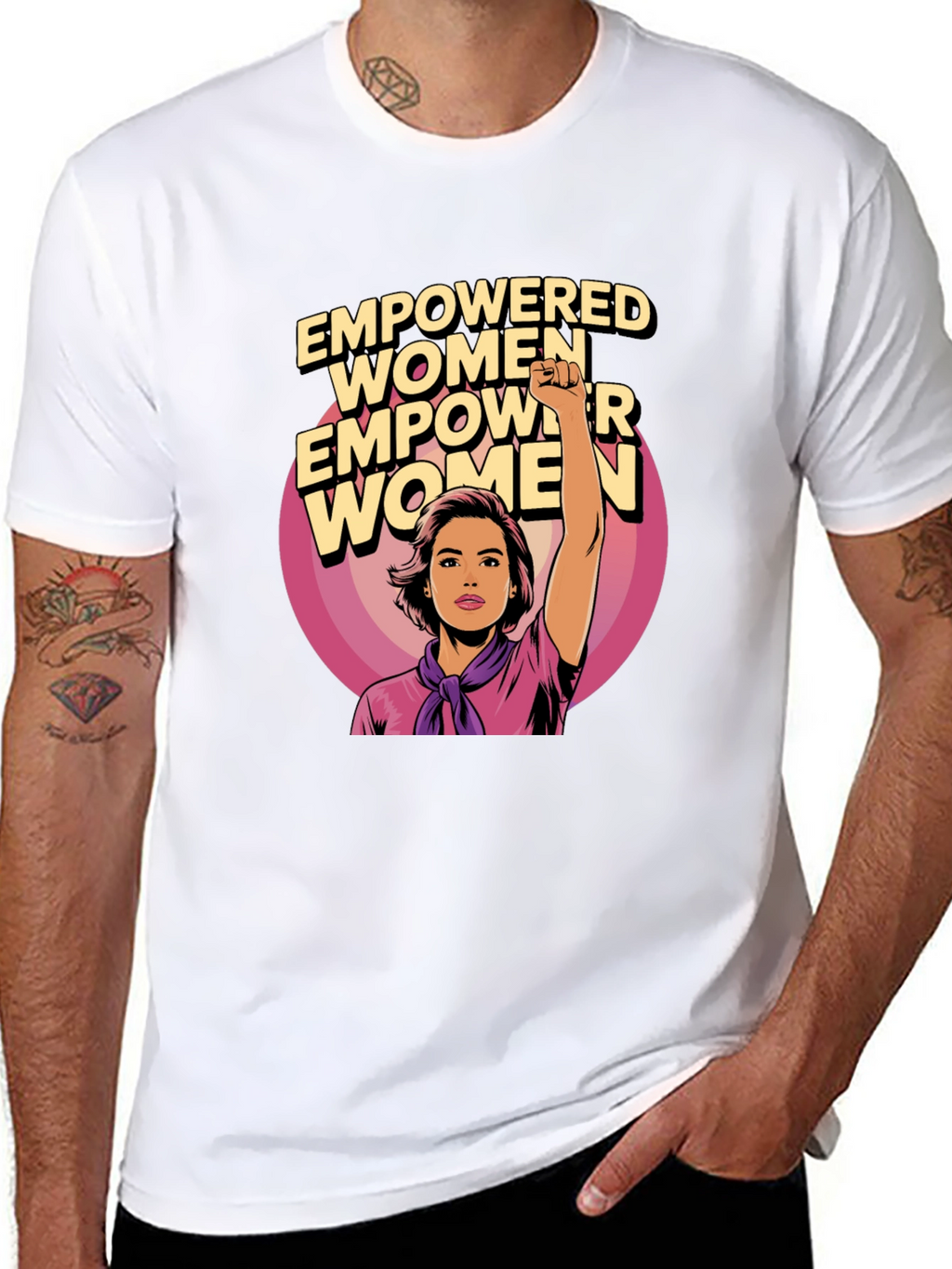 Empowered Women Graphic Tee - Black