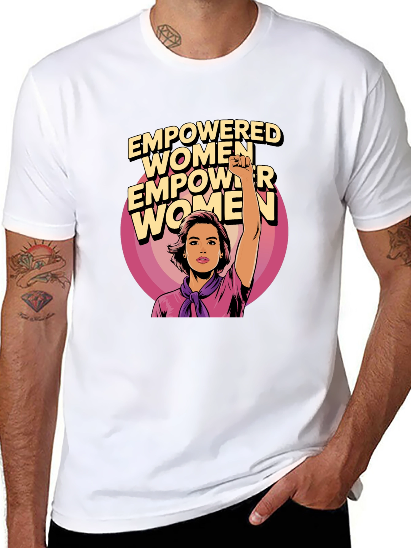 Empowered Women Graphic Tee - Black