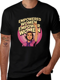 Empowered Women Graphic Tee - Black
