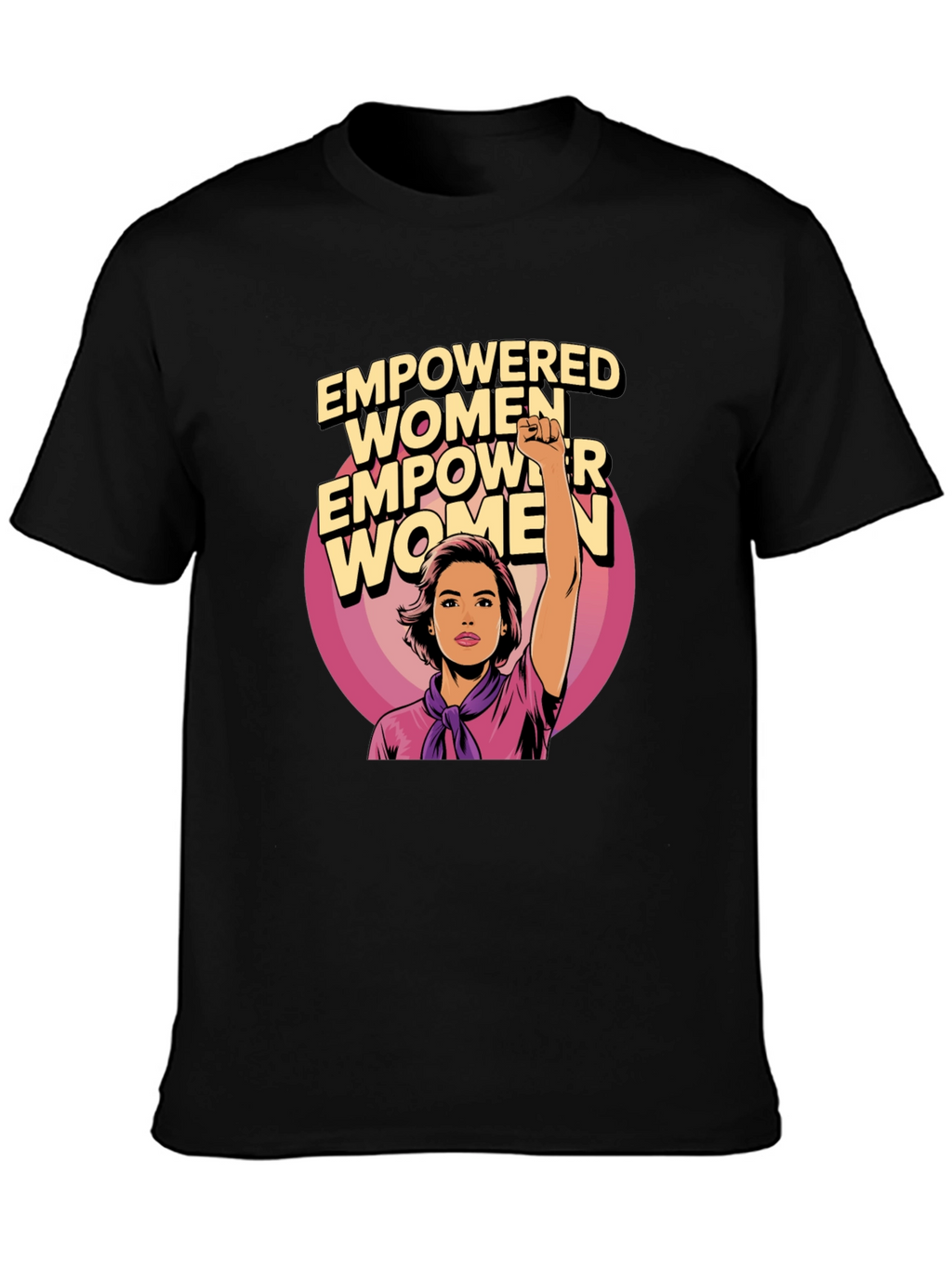 Empowered Women Graphic Tee - Black