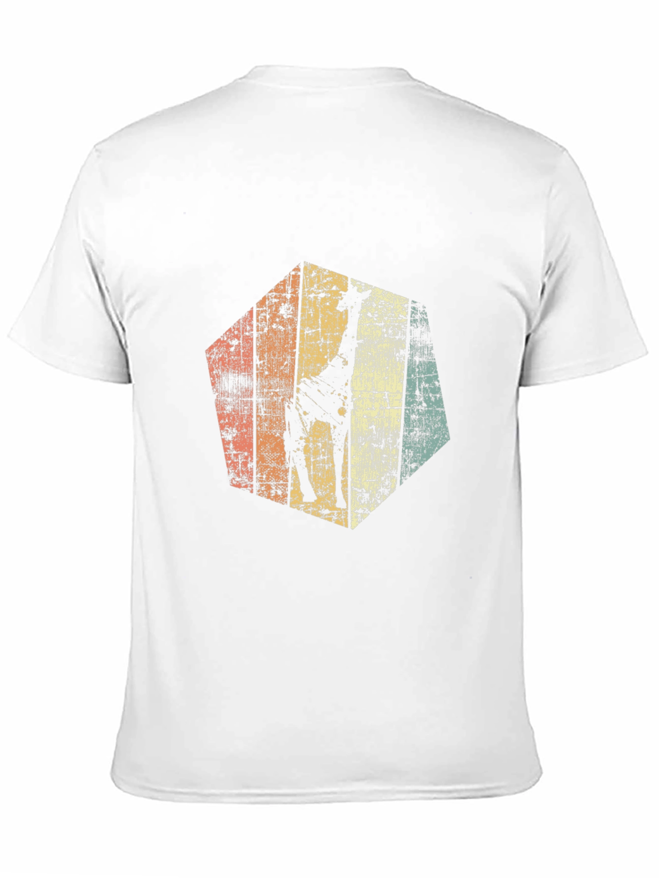 Retro Giraffe Graphic Tee - Mens Black T-Shirt