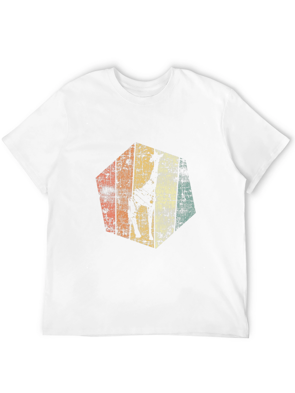 Retro Giraffe Graphic Tee - Mens Black T-Shirt
