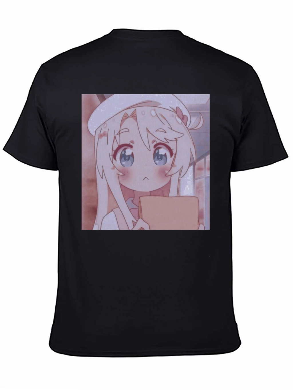 Anime Girl Graphic Black Tee