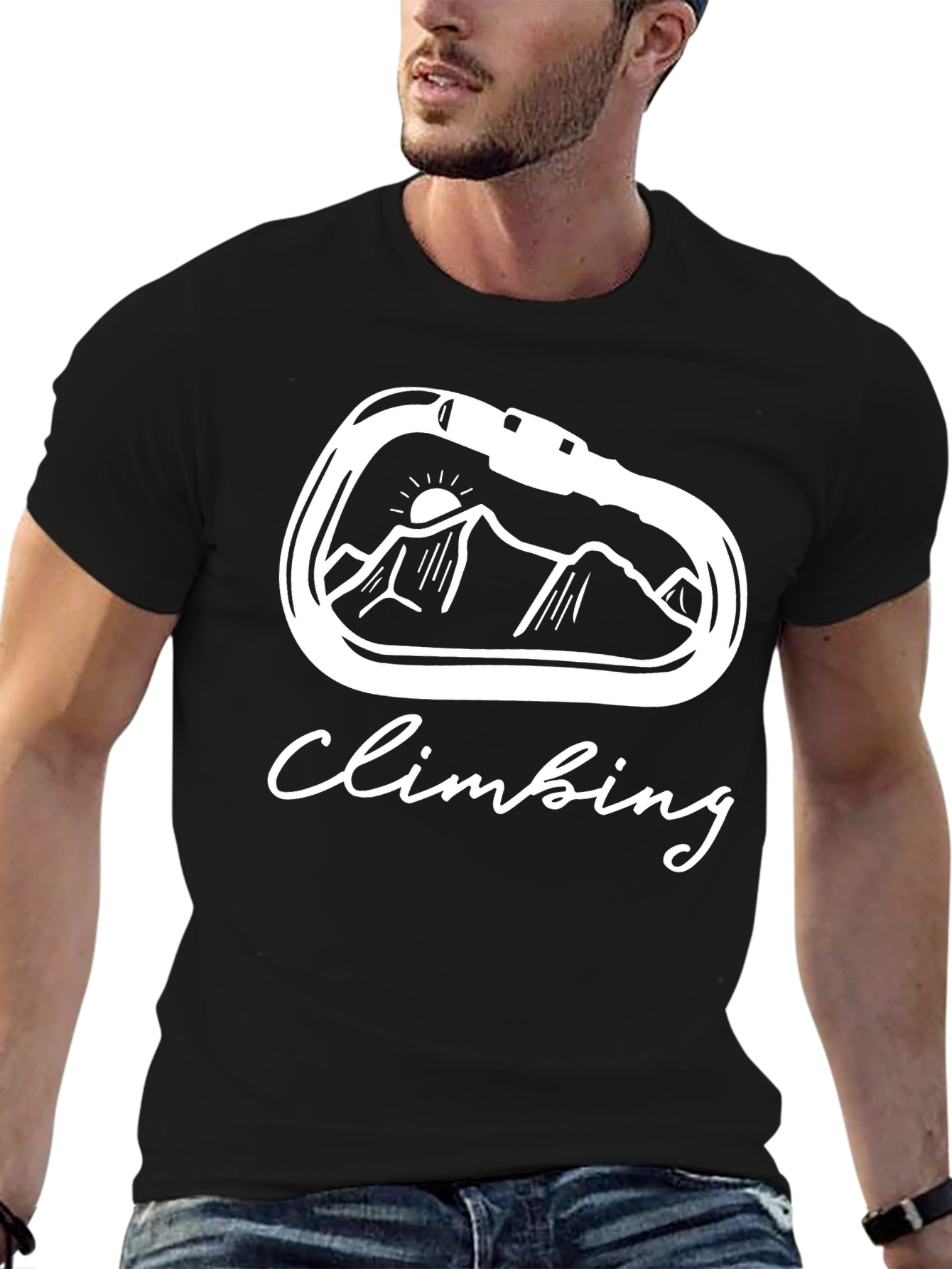 Climbing Carabiner Mountain T-Shirt