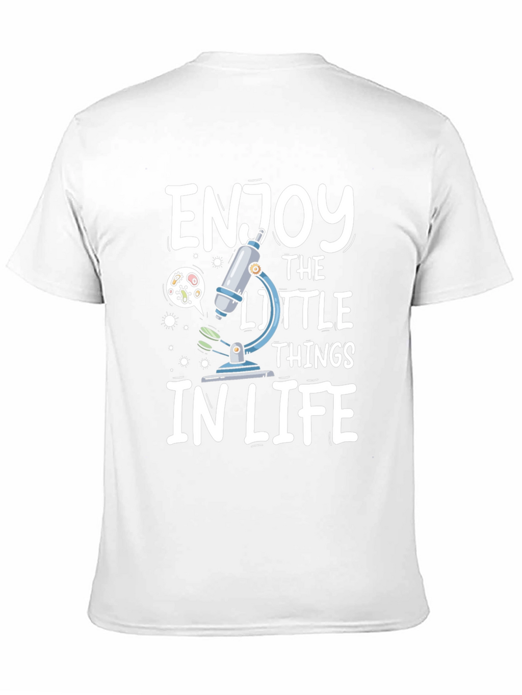 Enjoy The Little Things Microscope Graphic Tee