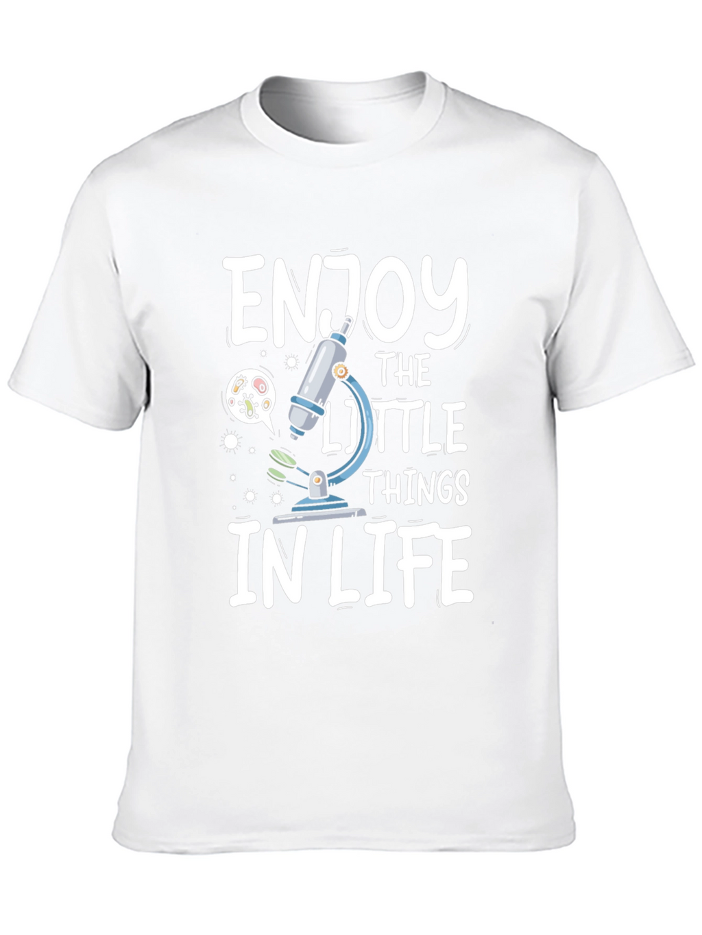 Enjoy The Little Things Microscope Graphic Tee