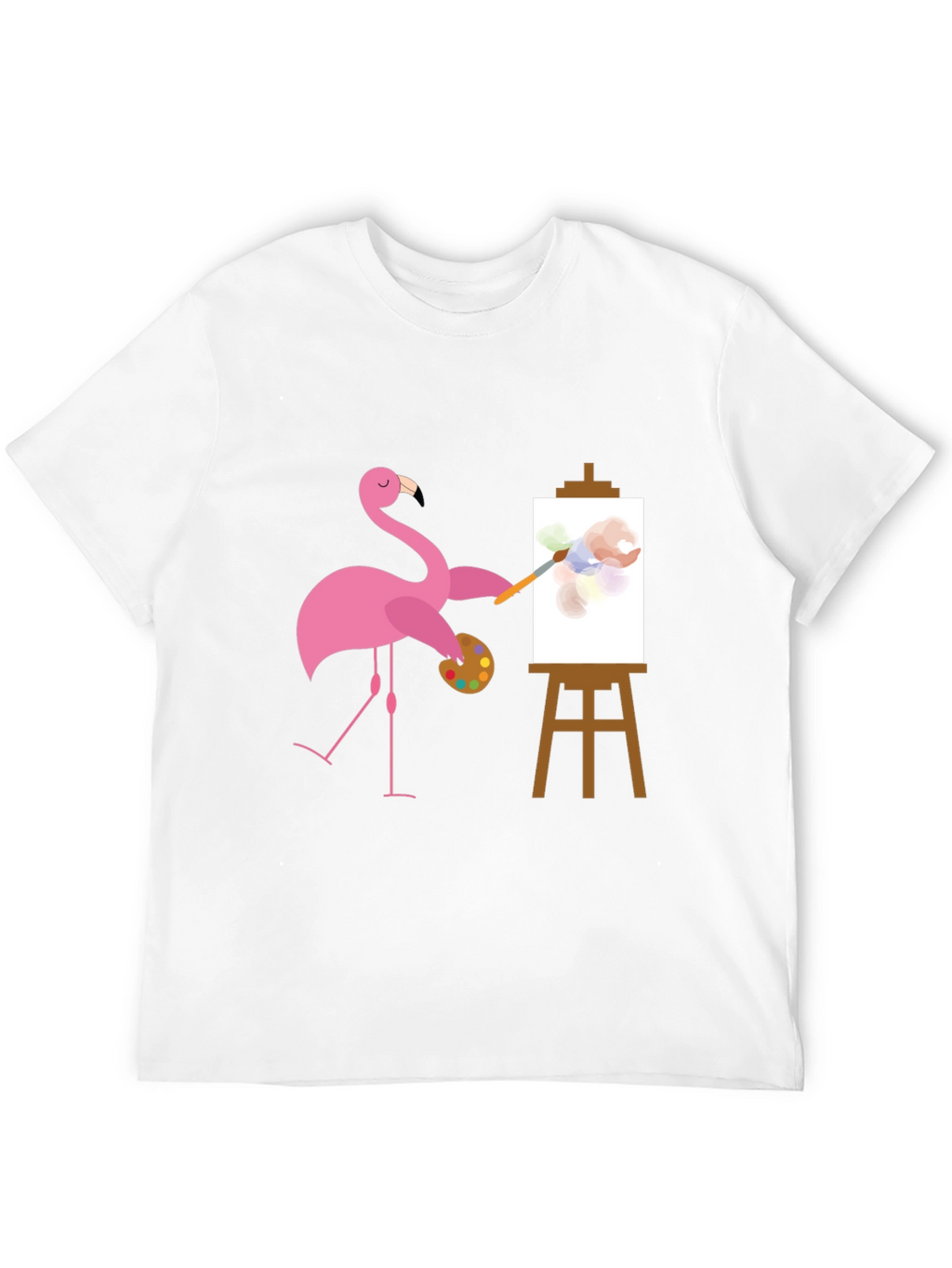 Flamingo Artist Graphic Tee - Black