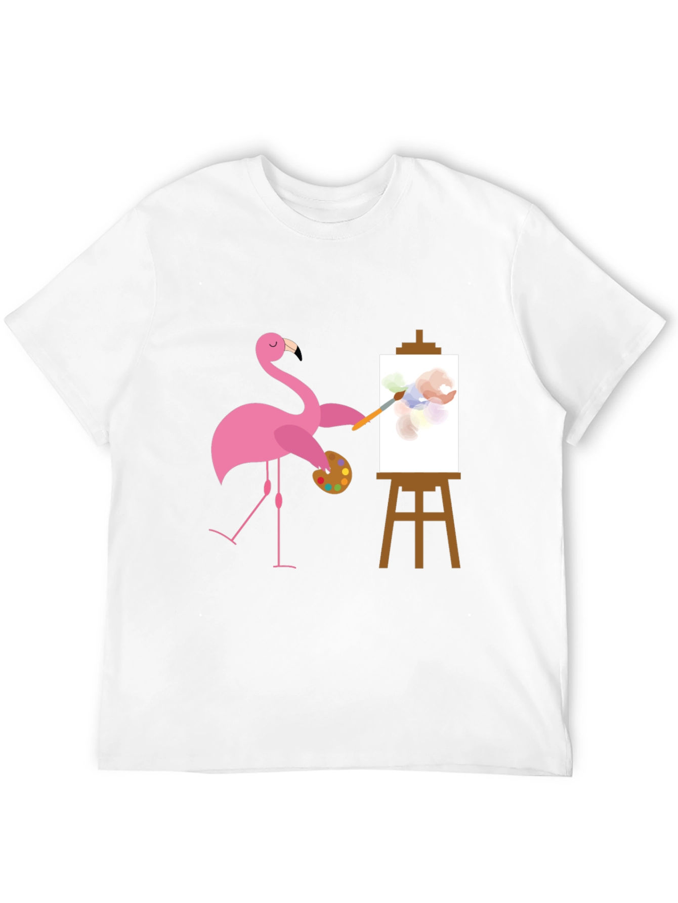 Flamingo Artist Graphic Tee - Black