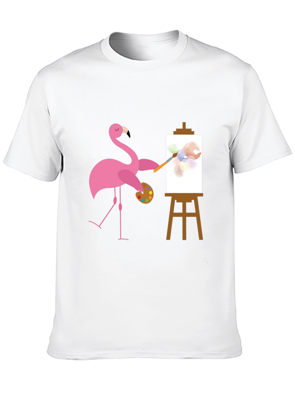 Flamingo Artist Graphic Tee - Black