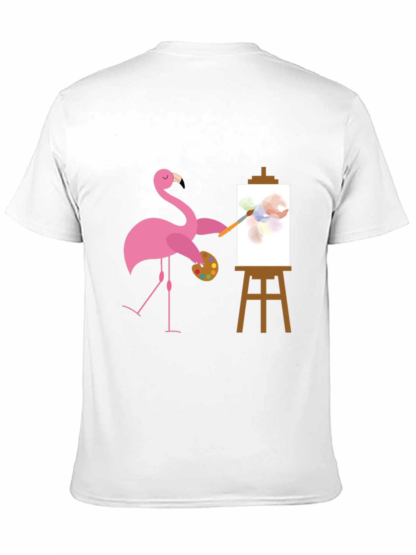 Flamingo Artist Graphic Tee - Black