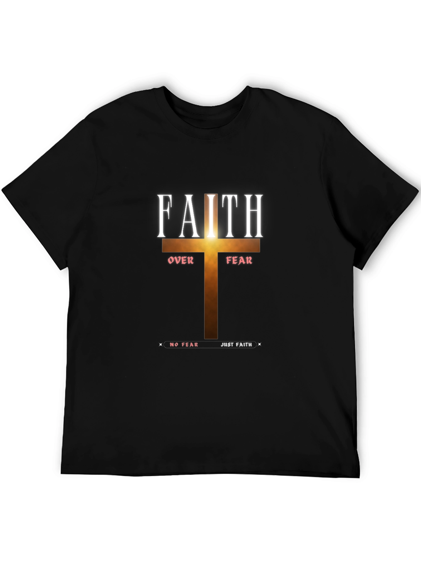 Faith Over Fear Graphic T-Shirt - Christian Apparel