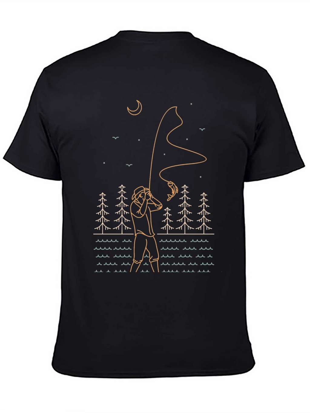 Fisherman Graphic Tee - Outdoor Adventure Style