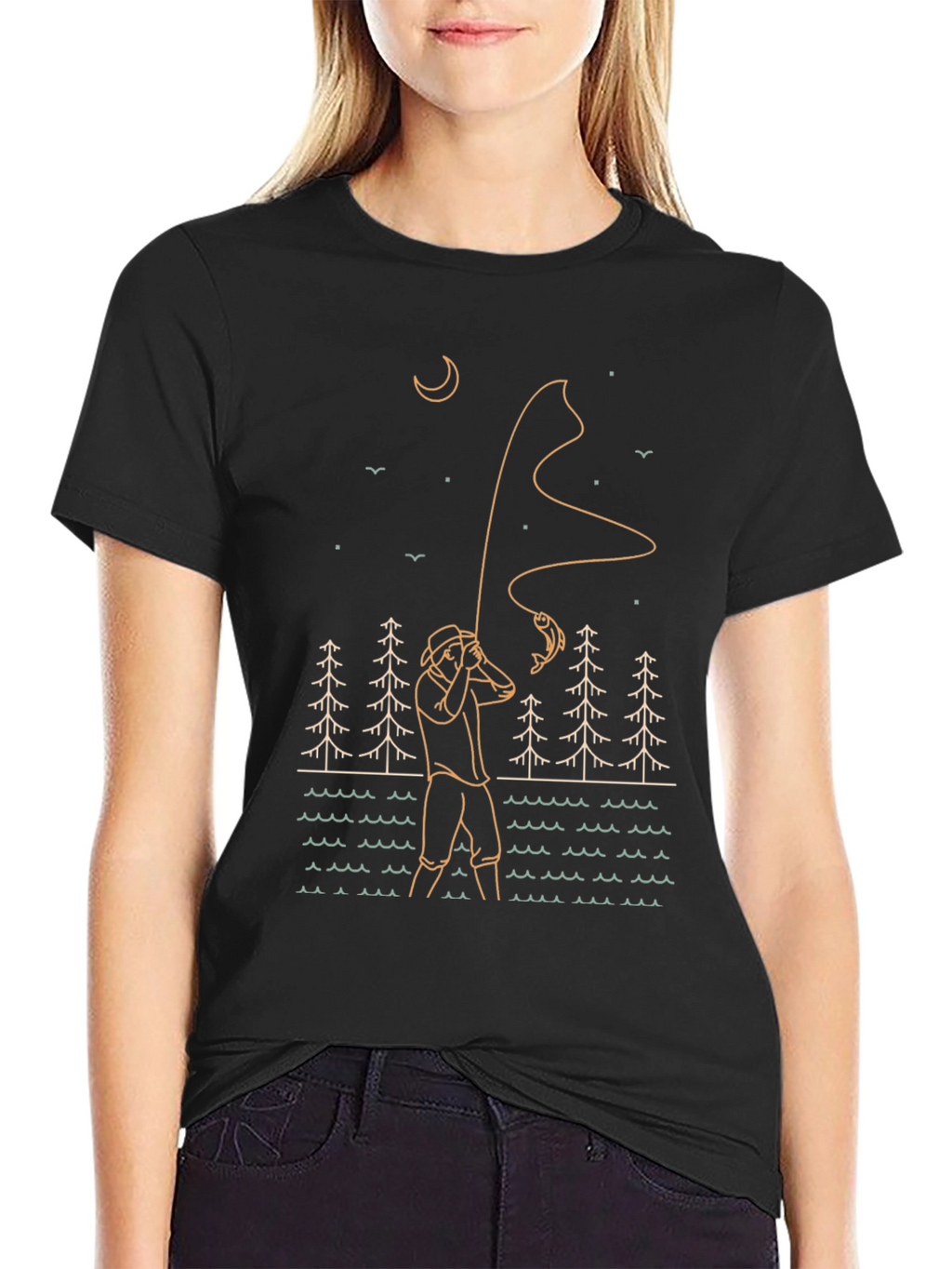 Fisherman Graphic Tee - Outdoor Adventure Style