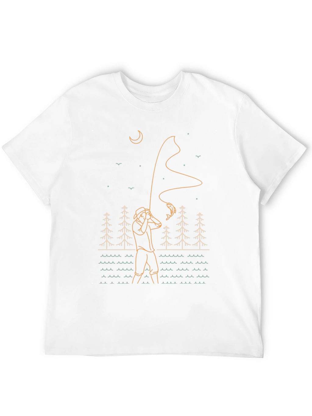 Fisherman Graphic Tee - Outdoor Adventure Style