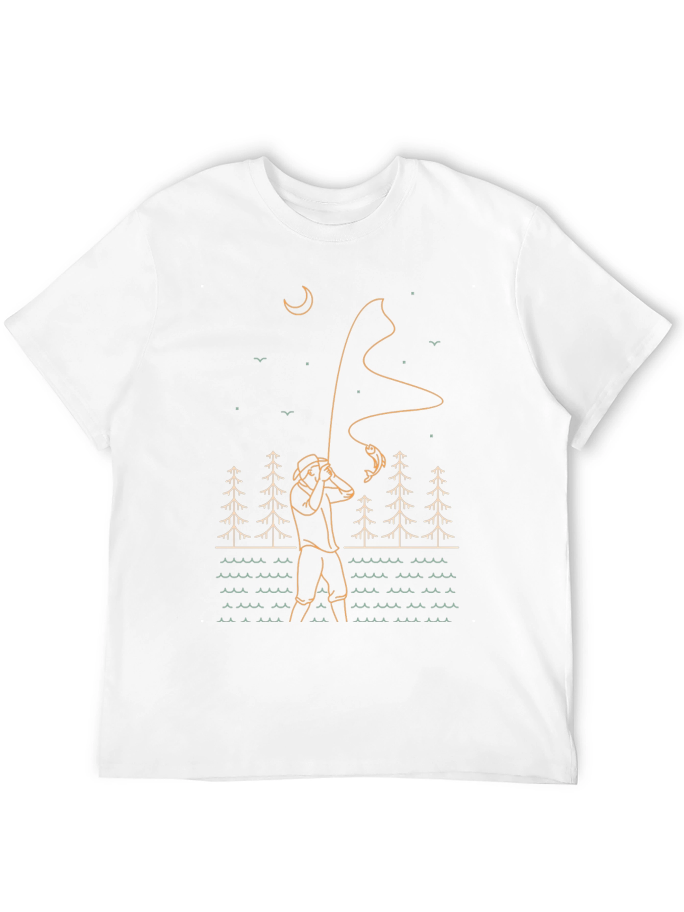 Fisherman Graphic Tee - Outdoor Adventure Style